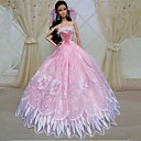 Barbie Doll Sleeveless Sweet Pink Girl Princess Dress