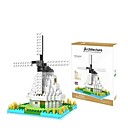 Netherlands Windmill 3D DIY Plastic Puzzle Assembling Building Blocks Game Toy for Kids(250 PCS)