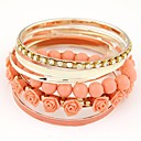 European Style Fashion Wild Roses Multilayer Metal Bracelet