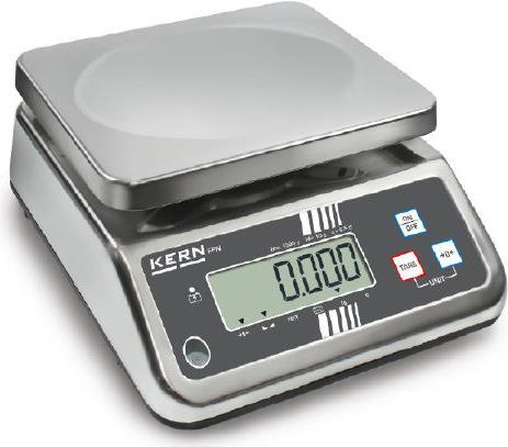 Kern Tischwaage FFN 15K2IPN Wägebereich (max.) 15 kg Ablesbarkeit 2 g netzbetrieben, akkubetrieben S (FFN 15K2IPN)