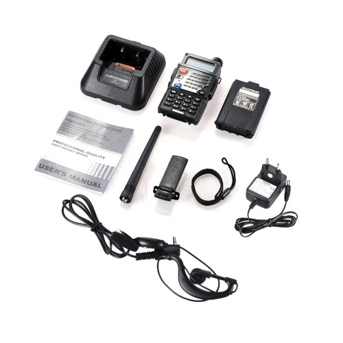 BAOFENG UV-5RE Interphone Walkie Talkie Two Way Radio FM Transceiver Dual-band DTMF Encoded VOX Alarm LED Flashlight Key Lock
