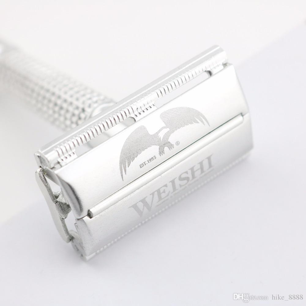 WEISHI Double Edge Safety Razor Aluminum alloy electrified with metal 2003-M Simple packing 1 PCS/LOT