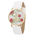 ancre le modèle des femmes de cas d'or de la montre à quartz PU bande de poignet analogique (couleurs assorties)