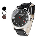 Unisex PU Analog Quartz Wrist Watch with Calendar (Assorted Colors)