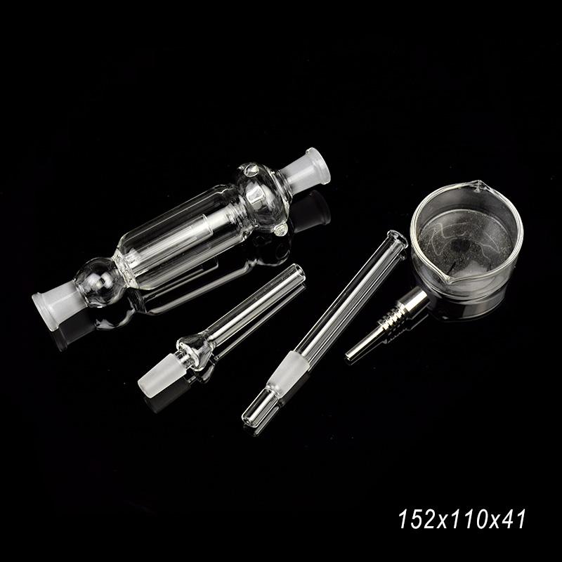 Collector glass pipe Tips with Titanium Nail Dabber Dish 10 mm 14mm 18mm wholesale pure glass bongs