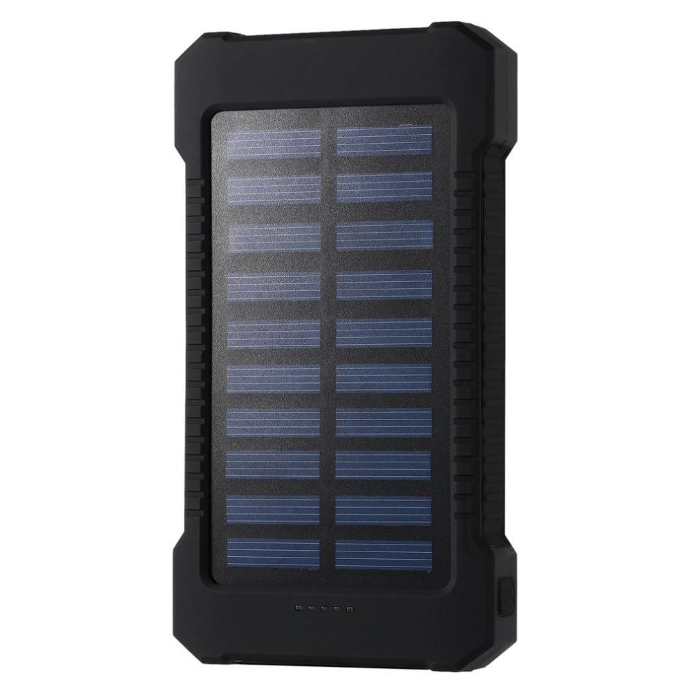 Portable Solar Power Bank 30000mah Waterproof External Battery Backup Powerbank 30000 mah Phone Battery Charger LED Pover Bank