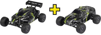 Reely 1650887 Torpedo + Rambler 1:32 RC Einsteiger Modellauto Elektro Buggy Heckantrieb inkl. Akku, Ladegerät und Senderbatterien (1650887)