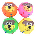 Cabo mignon Dog Face caoutchouc Jouet grinçant pour Animaux Chiens (couleurs assorties)