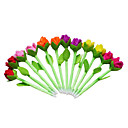 6PCS New Beauty Plush Tulip Flower Pens(Random Color)