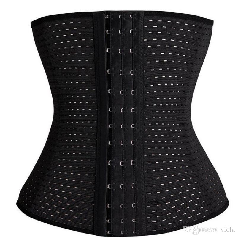 120pcs/lot DHL Free S M L XL 2XL 3XL Corset Waist Trainer Cincher Control Body Shaper Underbust Sport &Slimming Black