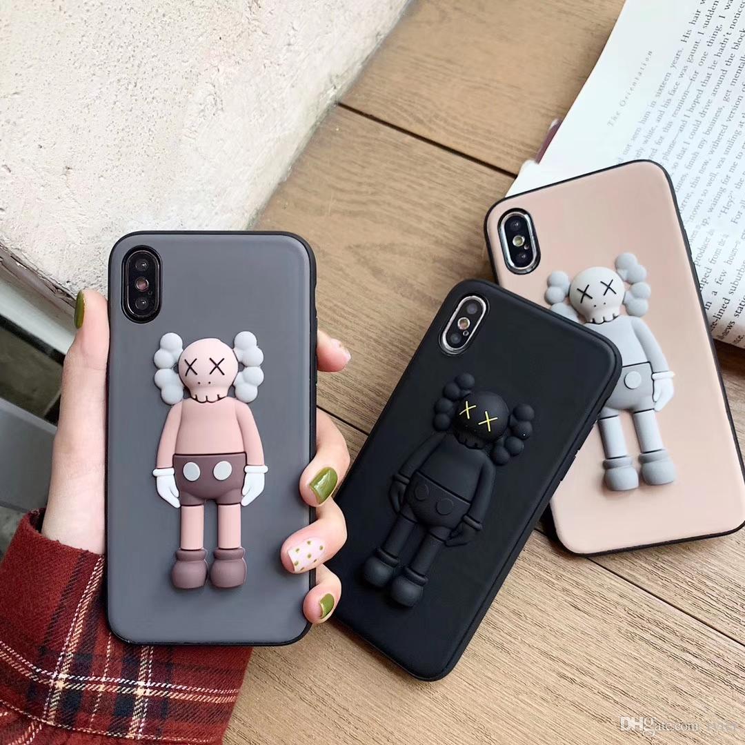 3D Kaws Case For iPhone 8 8plus 7 7 Plus Phone Cases For iPhone 7Plus 8 6 s 6s Plus X XS XR XS Max Cases Cover Coque Capinha