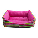 Cozy Warm Stripes Pattern Sofa Style Bed for Pets Dogs (Assorted Colors)