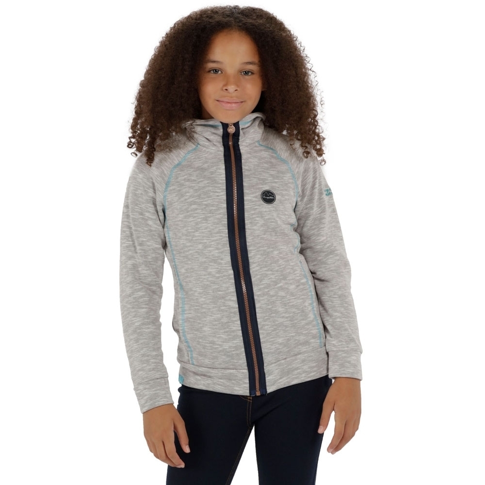 Regatta Boys & Girls Fonda Polyester Cotton Marl Fleece Jacket Top 5-6 Years - Chest 59-61cm (Height 110-116cm)