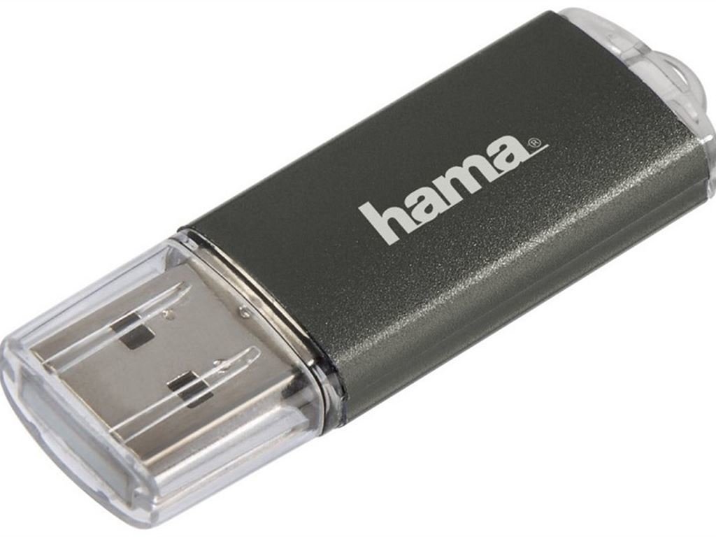 Hama FlashPen Laeta, USB 2.0, 16 GB, 10MB/s, Grau