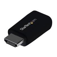 StarTech.com Kompakter HDMI auf VGA Video Adapter - Konverter ideal für Chromebooks Ultrabooks & Laptops - 1920x1200 - Videokonverter - Schwarz (HD2VGAMICRO)