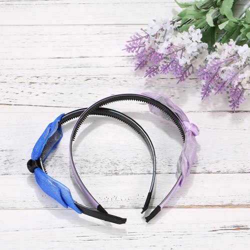 Fashion Double Layer Floral Hairpin Bow Hairbands Korea Rabbit Ears Various Colors All-match Headband