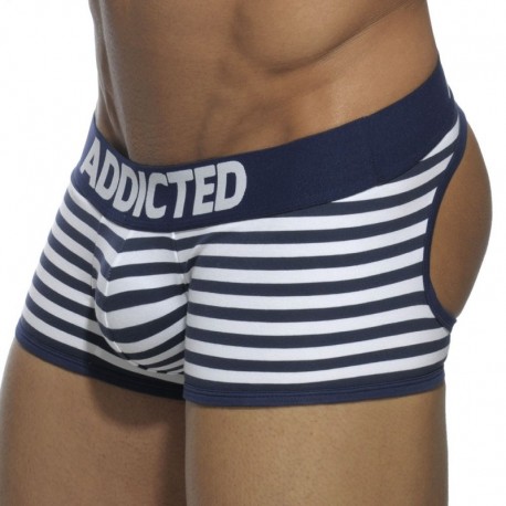 Addicted Basic Colors Empty Bottom Boxer - Navy Sailor XS