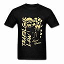 un droit pièce de trafalgar (chirurgien de la mort) noirT-shirt d'or de cosplay coton