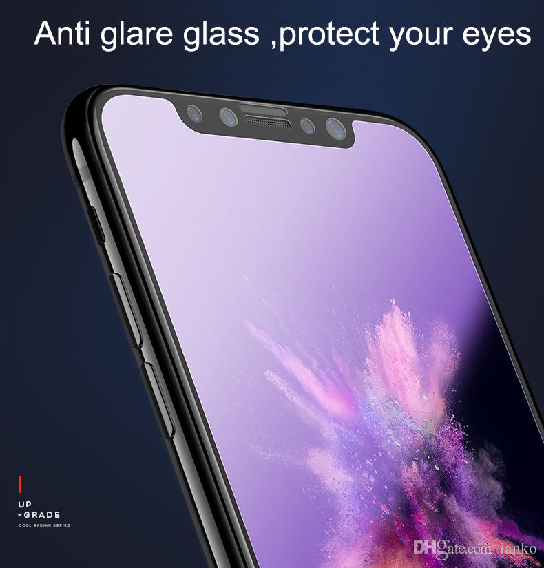 For Iphone X 8 7 6 Privacy Tempered Glass Screen Protector LCD Anti-Spy Film Screen Guard Cover Shield for Samsung S6 /S5