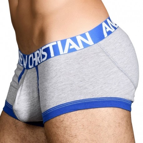 Andrew Christian FlashLift Boxer with Show-It - Heather Grey XL