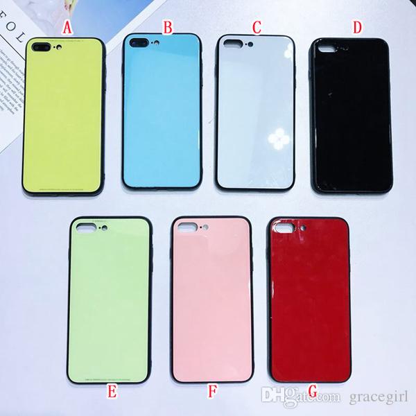 Tempered Glass Back Case For Iphone X 8 7 6 6S Plus Huawei Mate10 Pro Samsung Galaxy S9 S8 Plus NOTE8 TPU PC Mirror OPPO R11 R11S Skin Cover