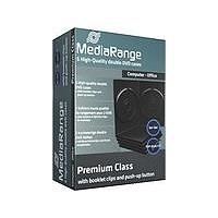 MediaRange Retail-Pack DVD-Case Double - DVD-Videobox - Kapazität: 2 CD/DVD - Schwarz (Packung mit 5) (BOX30-2)