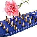 Réglable 4-Roll rivets clouté de Spike collier en cuir PU pour Animaux Chiens (assorties de couleurs, de tailles)