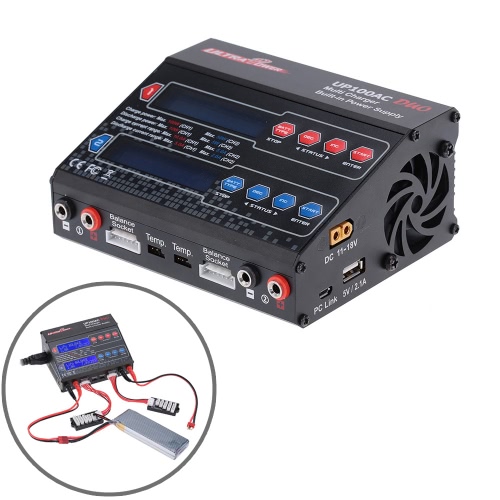 Chargeur/déchargeur de puissance ultra UP100AC DUO 100W LiIo/LiPo/LiFe/NiMH/NiCD batterie Multi Balance