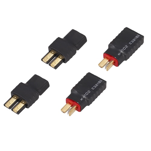 2 paires NO Wires Traxxas Plug Female to T-Plug Male et Traxxas Male to T-Plug Female Connector Adapter