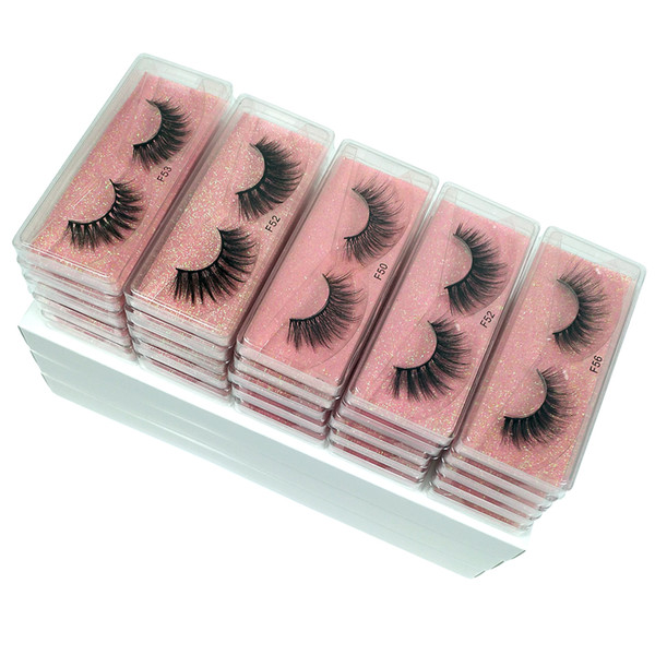 Wholesale Eyelashes 10 styles 3d Mink Lashes Natural Mink Eyelashes Wholesale False Eyelashes Makeup False Lashes In Bulk