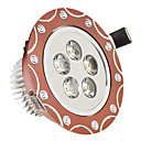 5W 5xHigh Power 475LM 6200K Cool White Light LED Recessed Down Light - Brown Cover (85-265V)