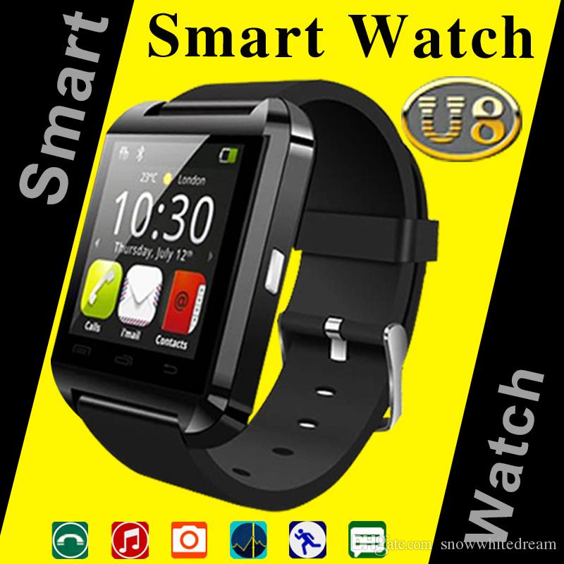 Bluetooth Smart Watch U8 Smartwatch U Watch For iOS iPhone Samsung Sony Huawei Android Phones Good as GT08 DZ09 U80