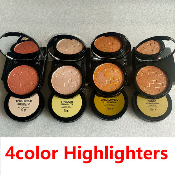 Highlighters 4 colors Glow Powder Diamond Bronze body Highlighter Brightening Highlighting Pressed