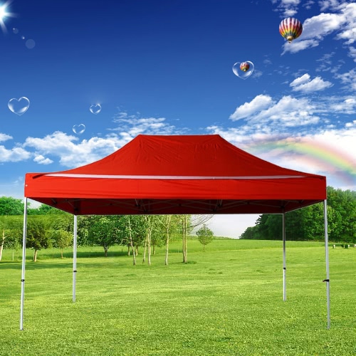 Folding Tent PLITECH QUALITY Folding Marquee Gazebo 40mm Aluminium Structure + 4 Sides Waterproof Tarpaulins in PVC Coated Polyester 300g/m