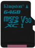 Kingston Canvas Go! - Flash-Speicherkarte - 64 GB - Video Class V30 / UHS-I U3 / Class10 - microSDXC UHS-I