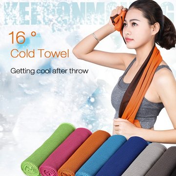 31x100cm Microfiber Squishy Absorbent Summer Cold Towel Sports Travel Cooling Washcloth