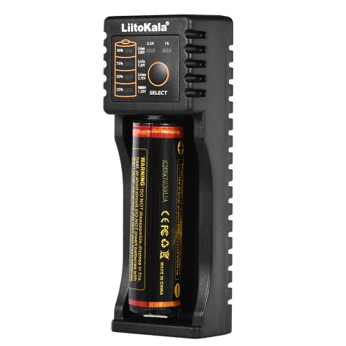 LiitoKala Lii-100 Battery Charger for 1.2V/3.7V/3.2V/3.85V AA/AAA 18650/18350/10440/14500/16340 NiMH Lithium Rechargeable Batteries
