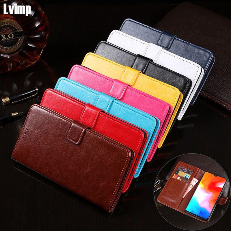 OnePlus 6T 6 Six Case Luxury Flip PU Leather Wallet Case for One Plus 6 1+6 One Plus 6T 1+6t A6013 Protective Phone Bags Cover