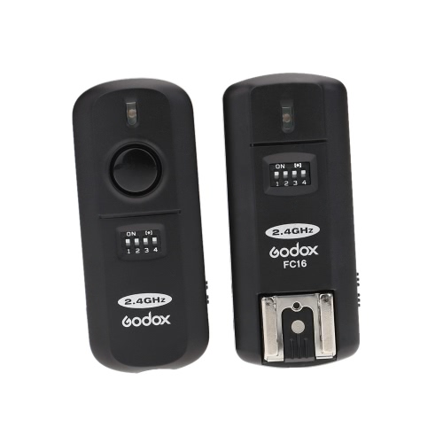 Godox FC-16 2.4GHz 16 Channels Wireless Remote Flash Studio Strobe Trigger Shutter for Canon 5D 6D 7D 5D Mark III 60D 600D 700D 70D 650D 550D
