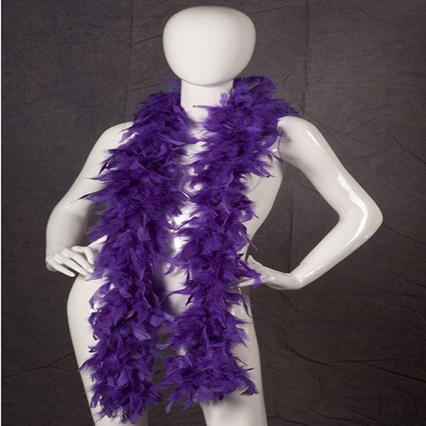 Purple Chandelle Feather Boas Cheap Carnival Turkey Feather Boas For Party Decoration Chandelle Marabou Feather Boa Many Colors Availalbe