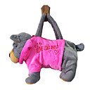 Cartoondog Design Plush Toys Soft Hand Bag(Random Color)