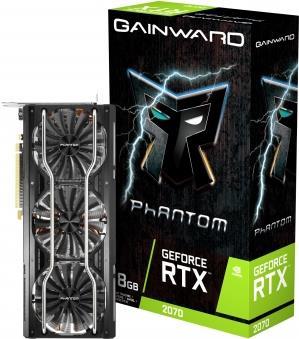 Gainward GeForce RTX 2070 Phantom - Grafikkarten - GF RTX 2070 - 8GB GDDR6 - PCIe 3.0 x16 - HDMI, 3 x DisplayPort, USB-C (4238)