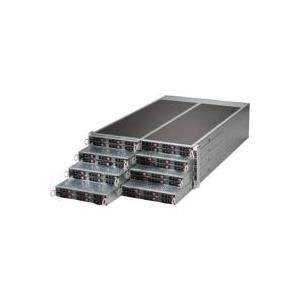 Supermicro SuperServer F617R2-R72+ - 8 Knoten - Cluster - Rack-Montage - 4U - zweiweg - RAM 0 MB - kein HDD - G200eW - GigE - Monitor: keiner