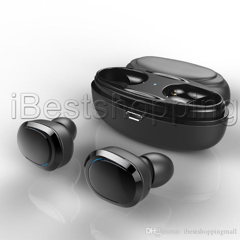 T12 TWS Twins Bluetooth Wireless Earphone With Charger Dock Earbuds Stereo Headphone For Smart Phone