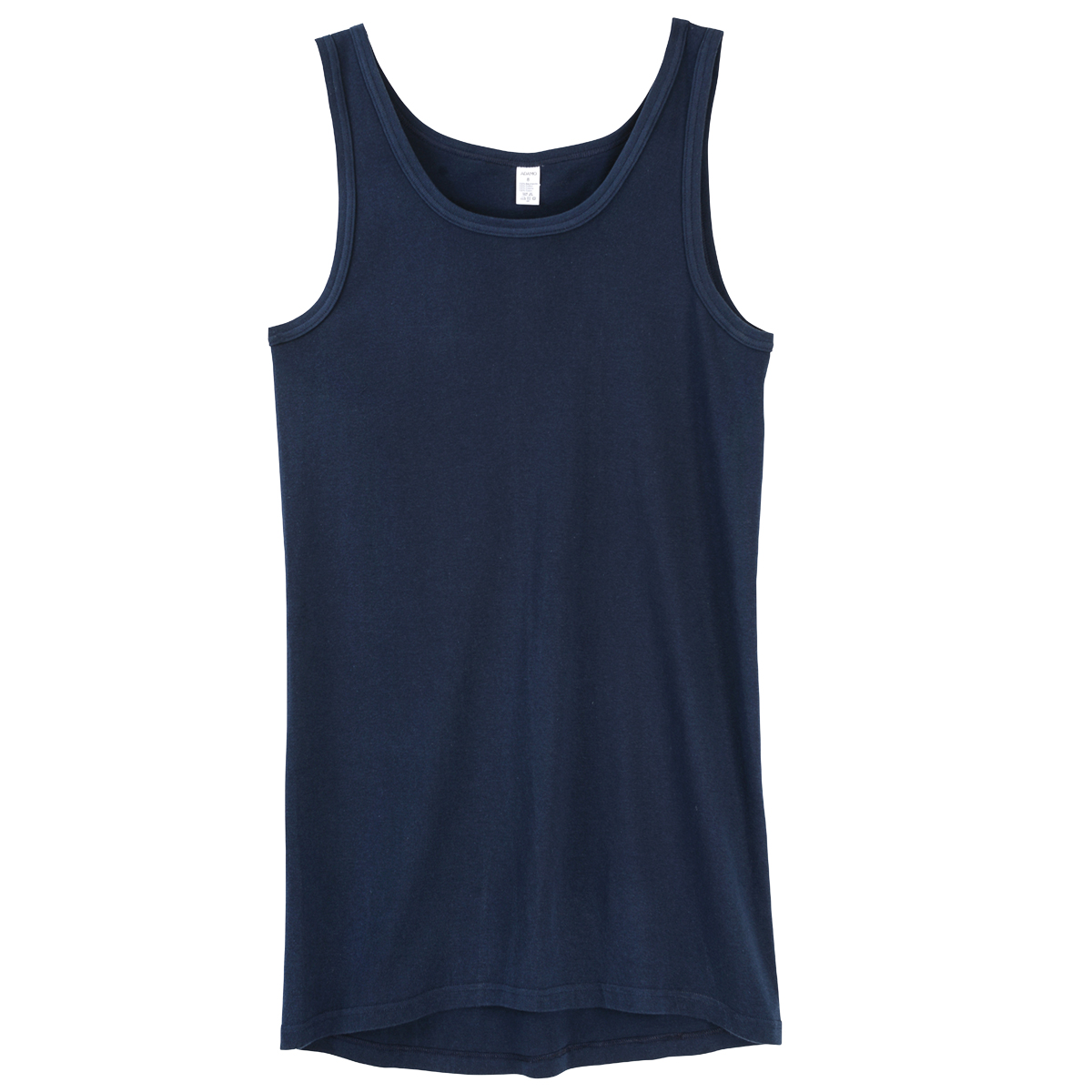 Adamo Unterhemd navy Feinripp Übergröße