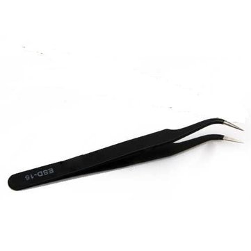 Black Acrylic Anti-static Nail Rhinestones Eyelash Bend Design Nipper Picking Tool