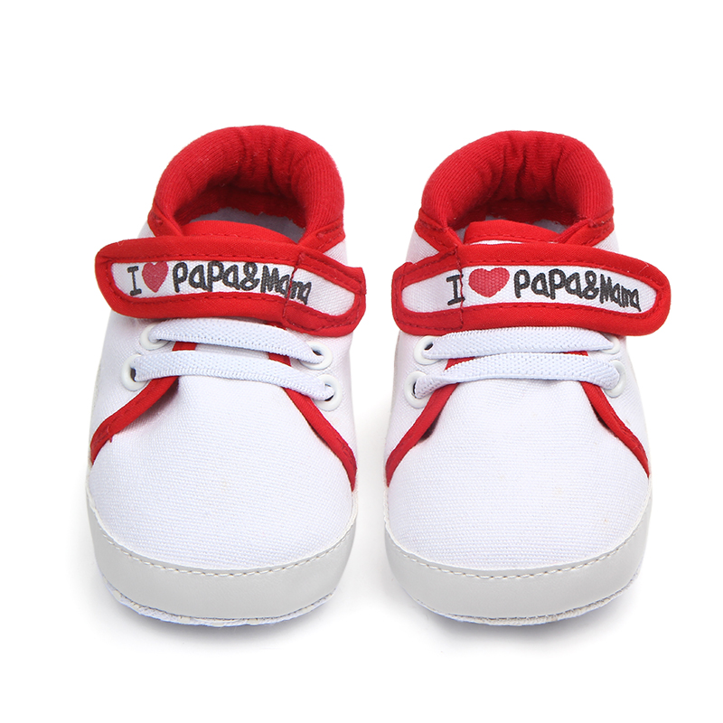 Baby / Toddler Solid I LOVE PAPA&MAMA Velcro Prewalker Shoes