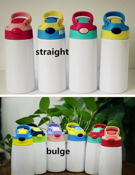 DIY sublimation 12oz watter bottle definitely straight tumbler stainless steel sippy cup 350ml straw cups good quality for kids