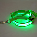 Nylon Pure Color Dual-Side LED Leash de lumière pour Animaux Chiens (couleurs assorties)