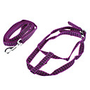 Adjustable Reflective Line Harness with Leash for Pets Cats (Assorted Colors, 120cm/47.2